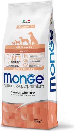 Monge Dog Speciality Line 2,5 kg Lazac & rizs - Adult All Breeds 12 kg