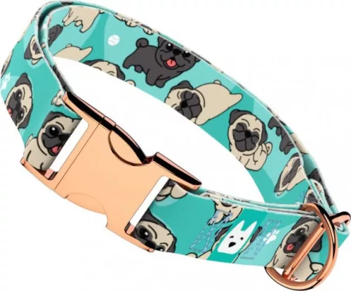 April&June Mopsz kék nyakörv