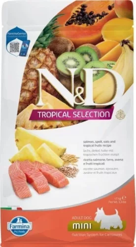 N&D Tropical Selection Dog Salmon Adult Mini 1,5 kg