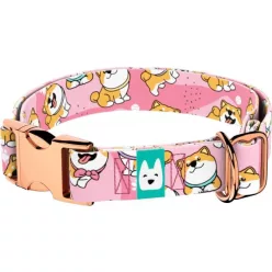 April&June Shiba Inu rózsaszín nyakörv