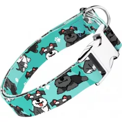 April&June Schnauzer kék nyakörv