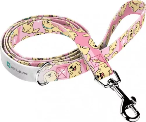 April&June Golden Retriever rózsaszín póráz