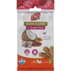   N&D Quinoa Dog Jutalomfalat Skin & Coat Herring Adult Mini 60 g