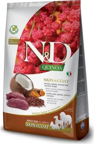 N&D Quinoa Dog Skin & coat vadhús & kókusz adult medium & maxi 7 kg