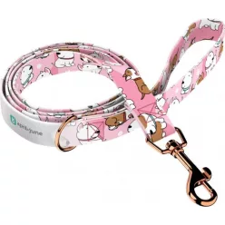 April&June Bullterrier rózsaszín póráz