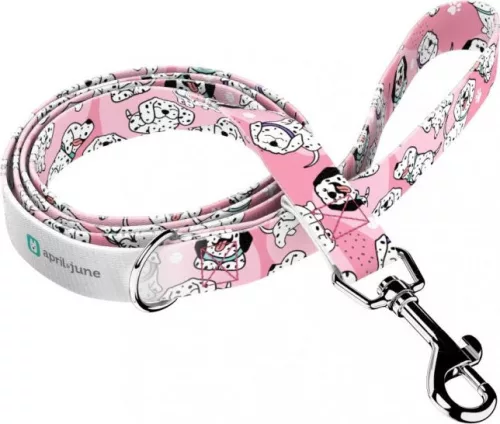 April&June Dalmata rózsaszín póráz