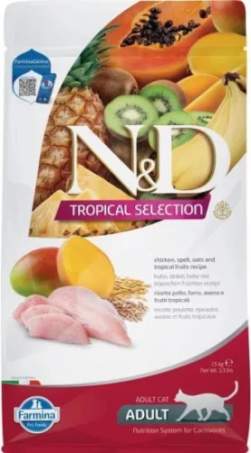 N&D Tropical Selection Cat Chicken Adult 1,5 kg