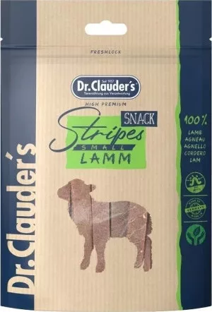 Dr.Clauder's Dog Jutalomfalat Stripes Small Bárányhús csíkok 80 g