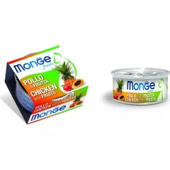 Monge Cat Fruit Csirke & gyümölcsök 80 g KARTON - 4 db
