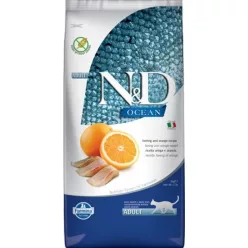 N&D Cat Ocean hering & narancs adult 10 kg