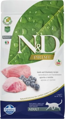 N&D Cat Prime bárány & áfonya adult 1,5 kg