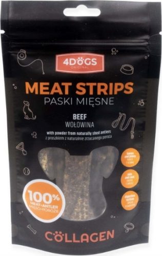 4Dogs Original Marhahúscsík Jutalomfalat Szarvasagancsporral 100 g