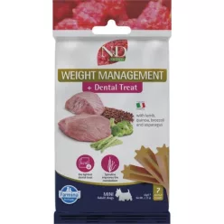   N&D Quinoa Dog Jutalomfalat Dental Weight Man. Lamb Adult Mini 60 g