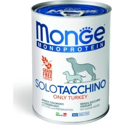 Monge Dog MONOPROTEIN Paté 100% pulyka 400 g