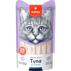 Wanpy CAT Retort Creamy Treat - Chicken & Crab 25 x 14 g