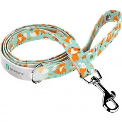 April&June Róka mintás zöld póráz