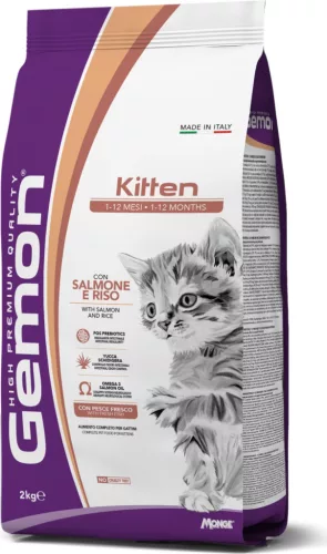 Gemon Cat Kitten Lazac-rizs 2 kg 