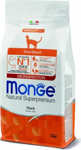 Monge Cat Speciality Line Sterilised Kacsa Monoprotein 1,5 kg