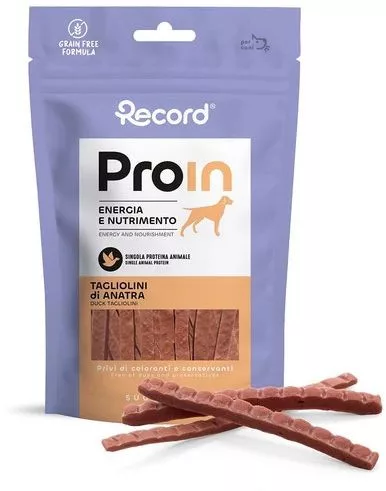 RECORD ProIn Jutalomfalat Kutyáknak Tagliolini Kacsás 75 g