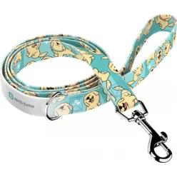 April&June Golden Retriever kék póráz