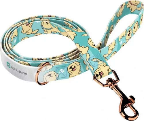 April&June Golden Retriever kék póráz