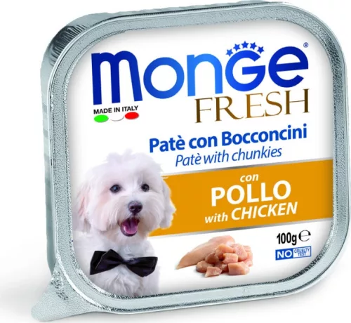 Monge Dog Fresh Paté&Chunkies csirke 100 g