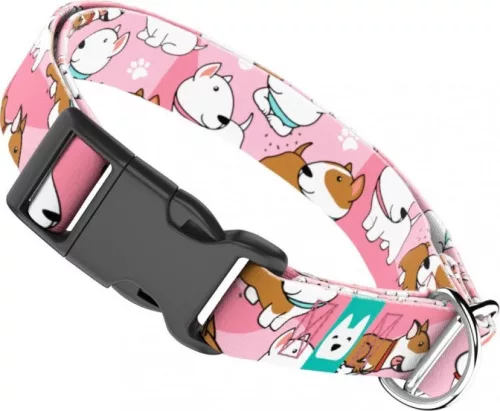 April&June Bullterrier rózsaszín nyakörv