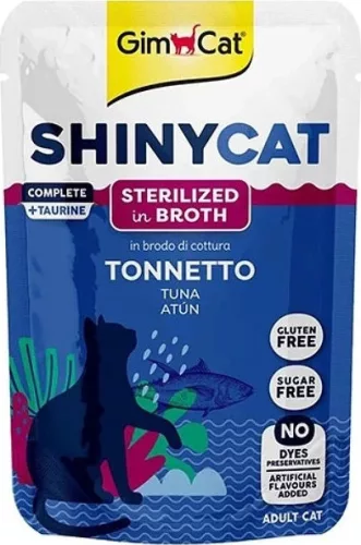 GimCat Shinycat Pollo ivartalanított macskáknak tonhal 70 g