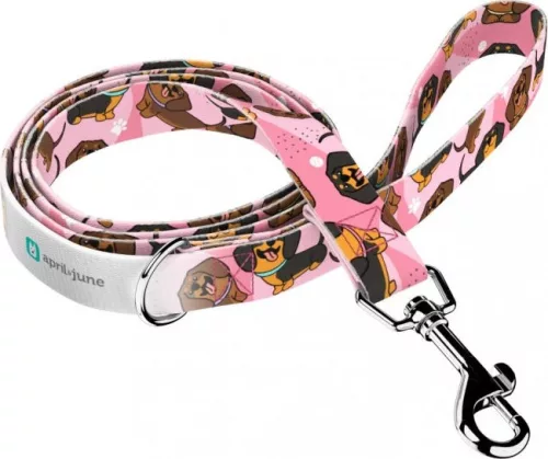 April&June Tacskó rózsaszín póráz