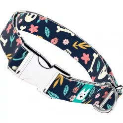 April&June koponya és rózsa mintás nyakörv