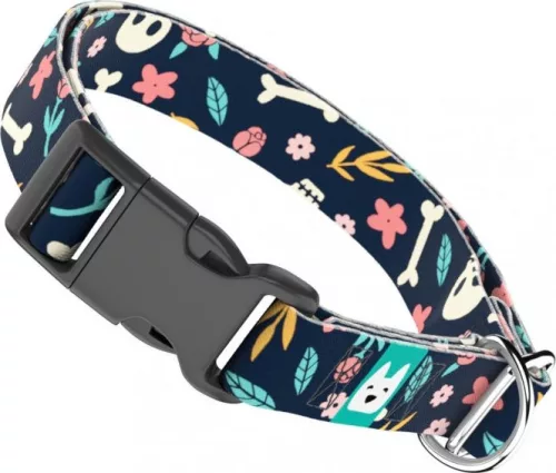 April&June koponya és rózsa mintás nyakörv