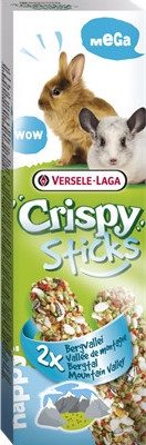 Versele Laga Crispy Mega Sticks Rabbits-Chinchillas "Mountain Valley" 2 pieces 140 g