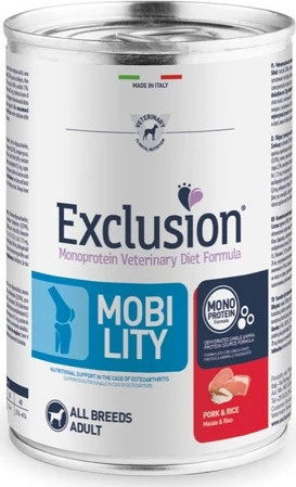 Exclusion Mobility Pork Canned kutya gyógytáp 400 g
