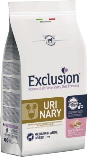 Exclusion Urinary Pork & Sorghum & Rice Small Breed kutya gyógytáp 2 kg