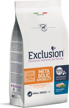 Exclusion Metabolic + Mobility Pork & Fibres Medium & Large Breed kutya gyógytáp 12 kg