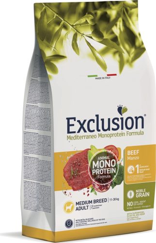 Exclusion Beef Medium Breed kutya száraz táp Adult 3 kg