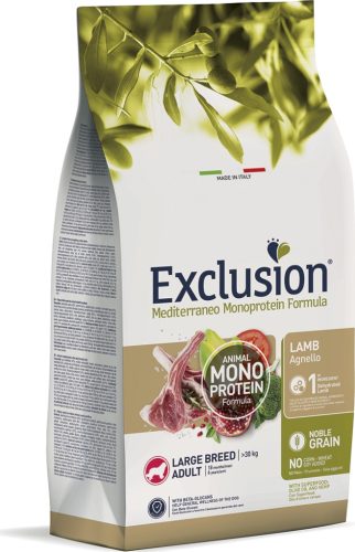 Exclusion Adult Lamb Large Breed kutya száraz táp 12 kg