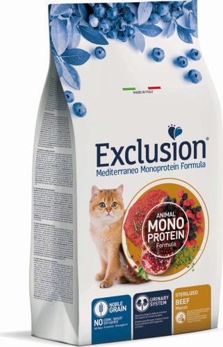 Exclusion Sterilized Beef macska száraztáp 1,5 kg