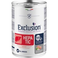 Exclusion Hepatic Pork & Rice & Pea Canned kutya gyógytáp 400 g   Exclusion Hepatic Pork & Rice & Pea Canned kutya gyógytáp 400 g