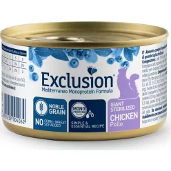   Exclusion giant Sterilized Chicken Canned macska nedvestáp 85 g KARTON - 24 db