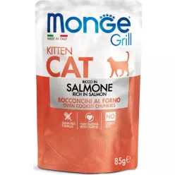 Monge Cat Grill Pouch KITTEN lazac 85 g 