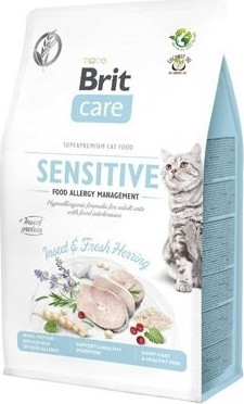Brit Care Cat SENSITIVE FOOD ALLERGY MANAGEMENT ROVAR ÉS FRISS HERING 400 g