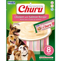 Inaba Dog Churu Püré - csirke, lazac 8 x 20 g