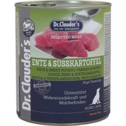   Dr.Clauder's Dog Selected Meat Kacsás és édesburgonyás konzerv 800 g