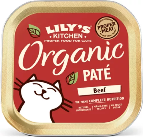 Lily's Kitchen Cat Adult Organic Beef Paté 85 g