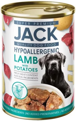 Jack hipoallergén pástétom bárányhús burgonyával 400 g 