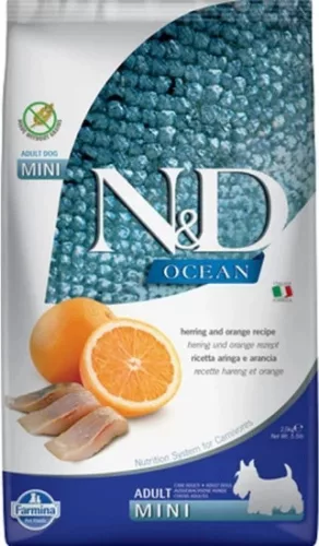 N&D Dog Ocean Adult mini hering & narancs 2,5 kg