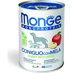Monge Dog MONOPROTEIN Fruits Paté nyúl-alma 400 g 