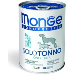 Monge Dog MONOPROTEIN Paté 100% tonhal 400 g 