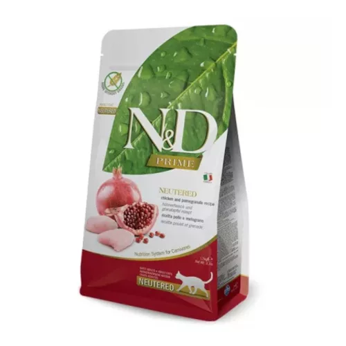 N&D Cat Prime csirke & gránátalma adult 1,5 kg